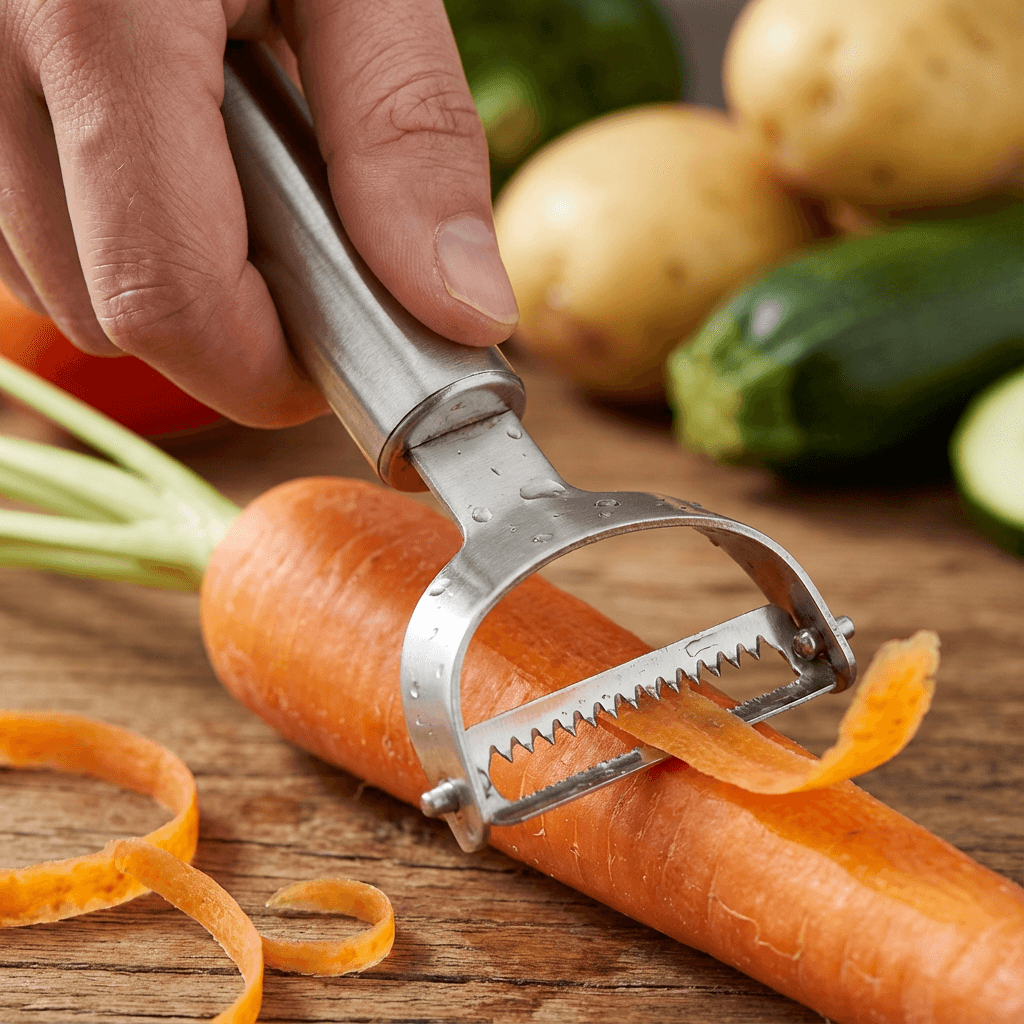 Multifunctional Stainless Steel Vegetable Peeler (Twin Double Blades)