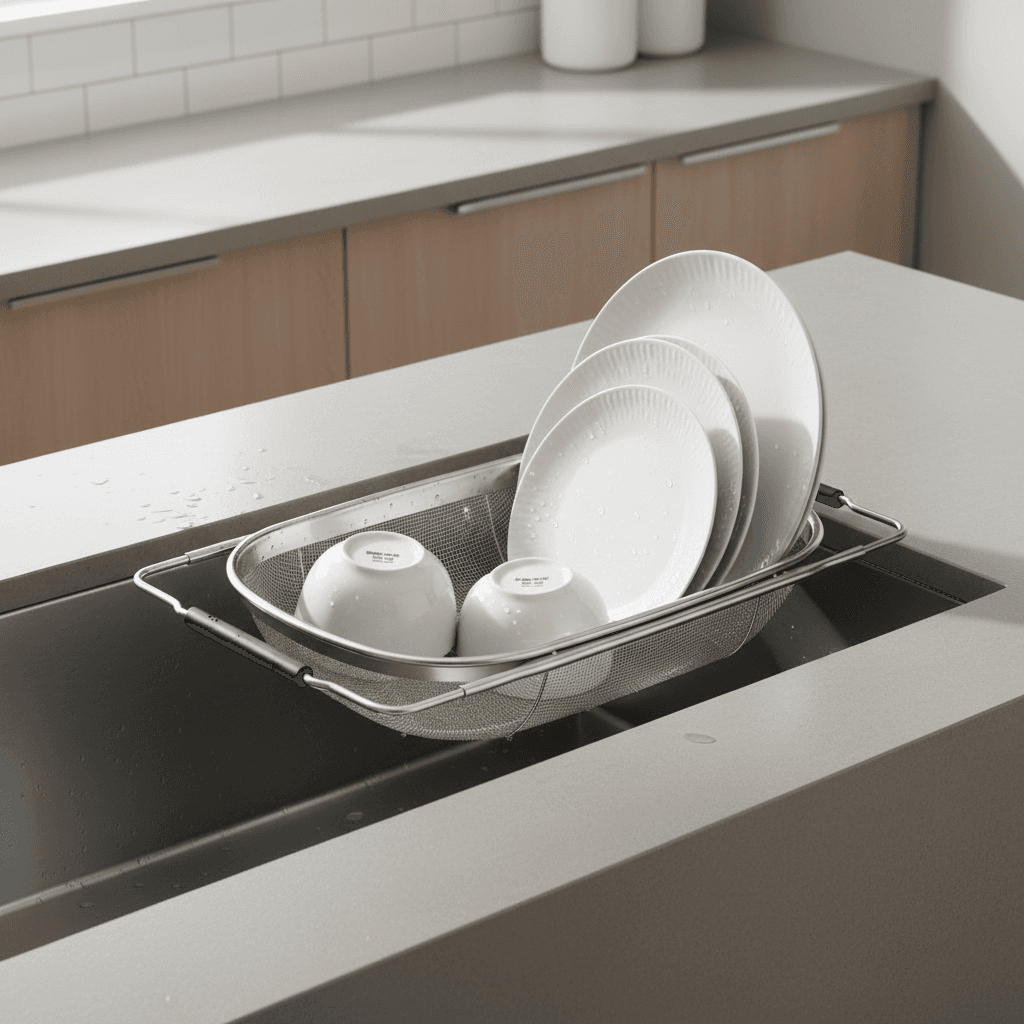 Stainless Steel Sink Drainer Basket (Over-the-Sink)